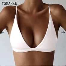 2018 nuevos Bikinis sexis traje de baño de cintura alta trajes de baño Bikini Push Up acolchado sujetador Bralette traje de baño QST1798(China)