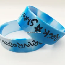 100 шт рекламная силиконовая Браслеты для танцора, на заказ широкий гимнастический спортивный силиконовый Браслет фитнес-браслеты, логотип печати