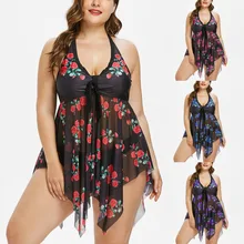 Женский купальный костюм, мягкий купальник, монокини, купальный комплект бикини на бретельках, большой размер XXXL, большая вода, Прямая поставка#0418