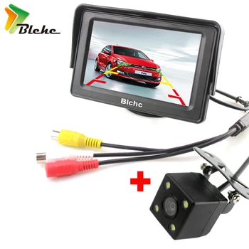 

Blchc 2In1 Car Parking System Kit 4.3" TFT LCD Color Rearview Display Monitor + Waterproof Reversing Backup Rear View Camera