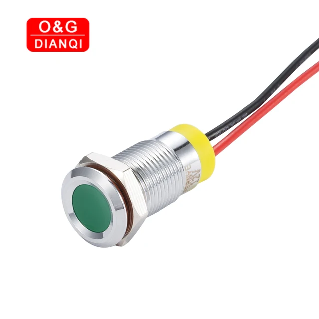 Flash Led Pilot 10mm Flashing Metal Indicator Light 6v 12v Led Blink
