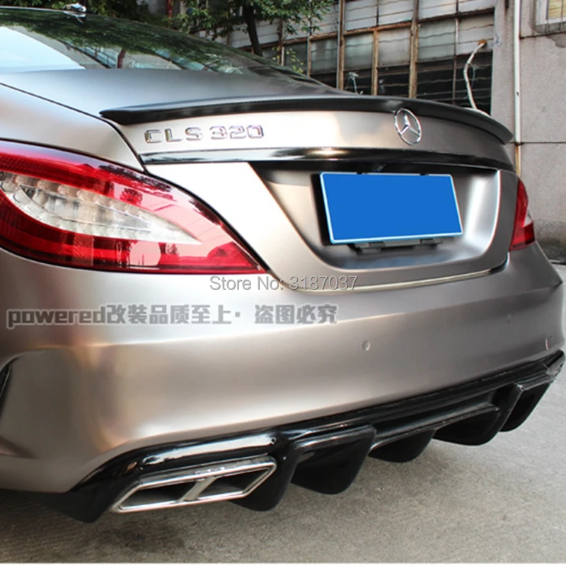 Для Mercedes CLS спойлер Cls класс W218 2012- углеродное волокно задний спойлер на крыло, крышу багажника губы крышка багажника автомобиля Стайлинг