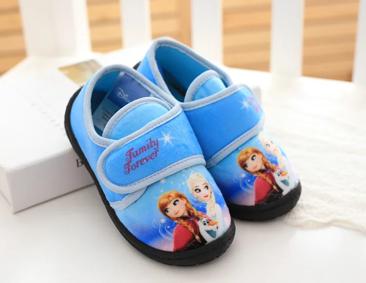 Дисней девушка замороженная Эльза Анна танцевальная обувь детская плоская обувь Дисней домашняя мягкая обувь автомобиль детская обувь