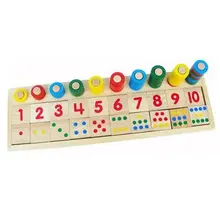 Montessori game childhood educational toys teaching logarithmic plate height calculation of digital mathematical rainbow donut