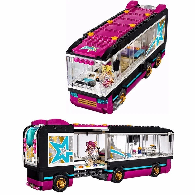 lego friends pop star bus