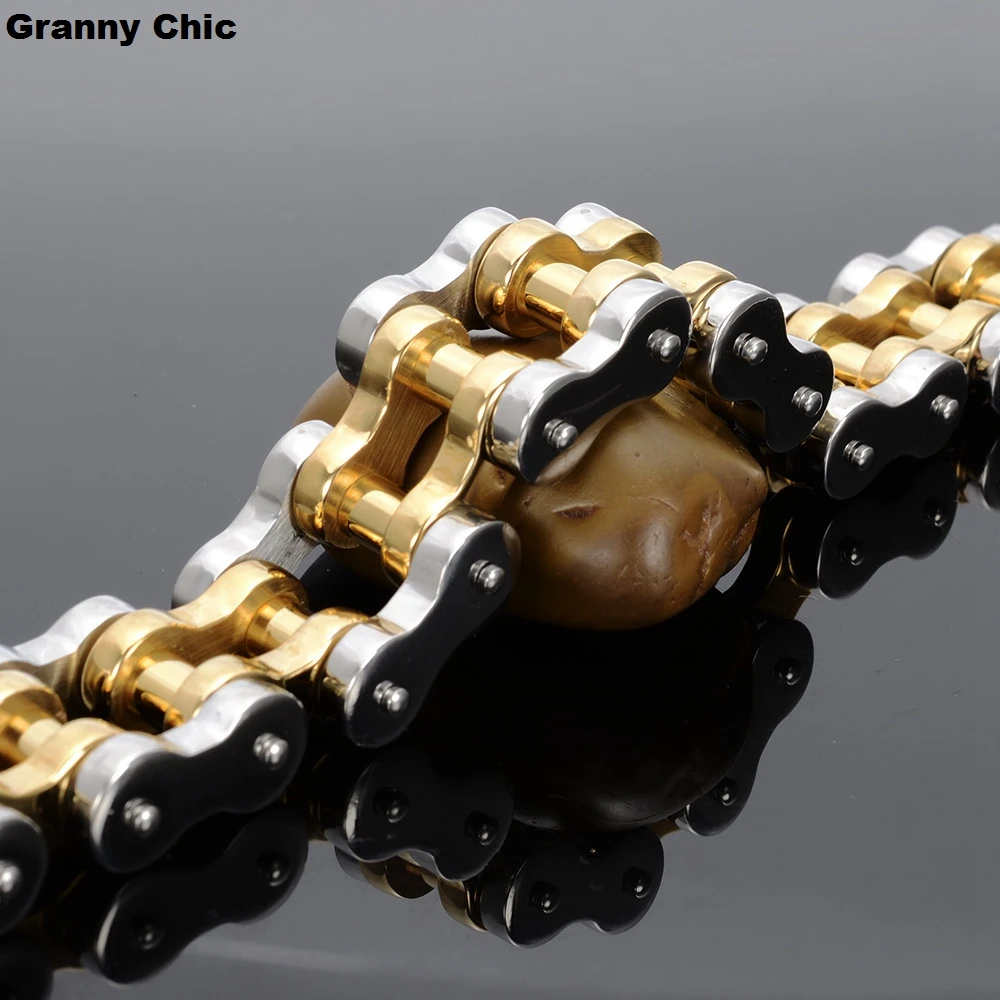 Granny Chic 1 шт. 18 мм/22 мм мужской дымчатый стиль модный серебристый золотой из