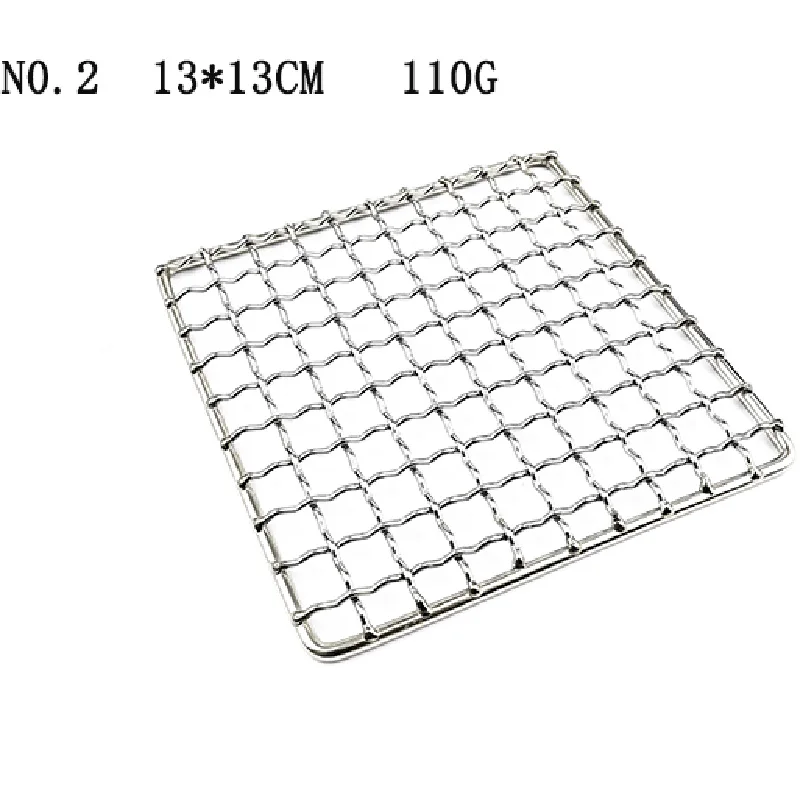 2 шт Открытый походный горшок стойка квадратная 304 Нержавеющая сталь сетка для барбекю гриль инструмент антипригарный металлический