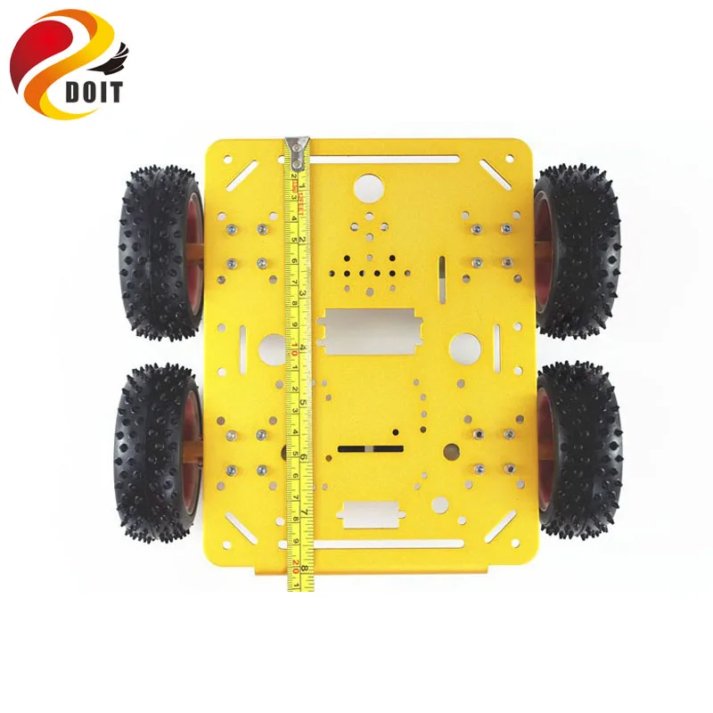 DOIT желтый C300 металлические шасси автомобиля 4wd с шасси из алюминиевого сплава/с Роботизированная рука Интерфейс отверстия для модификации RC