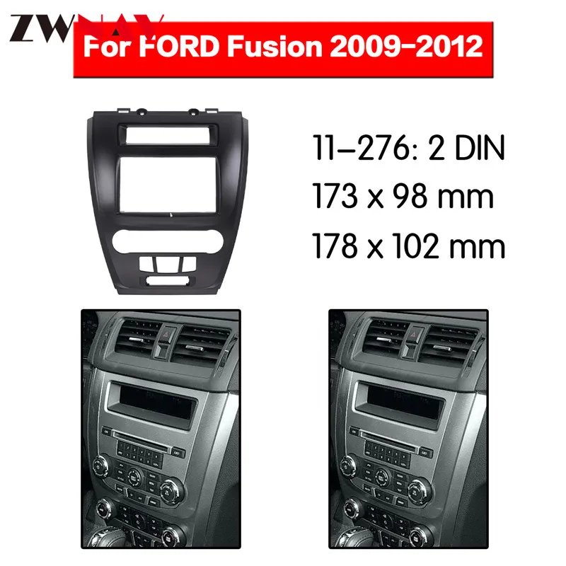 Автомобильный dvd-плеер рамка для FORD Fusion 2009-2012 2DIN черный авто радио мультимедиа NAVI fascia