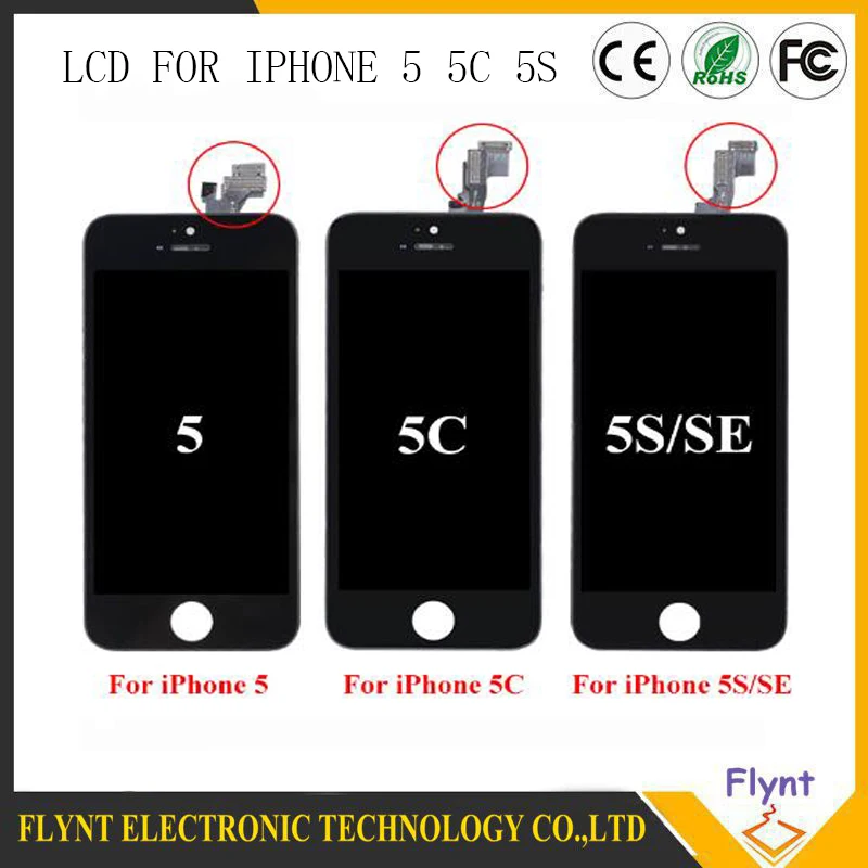 ЖК-экран AAA для iPhone 5 5C SE с 3D сенсорным экраном Force дигитайзер в сборе дисплей без