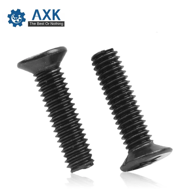 

1000pcs/lot M1.4*2/2.5/3/3.5/4/4.5/5/6/8/10 D2.4 Countersunk / flat head philips machine screw black zinc plated KM1.4