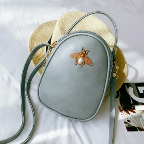 Женская сумка в виде ракушки, женские сумки через плечо, модные сумки в виде пчелы, Женская сумочка, маленькая мини-сумка - Цвет: light blue