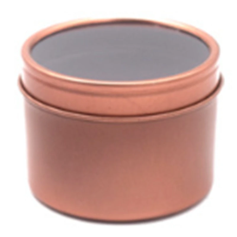 

24Pcs 16 Oz Small Deep Round Tins Clear Window Top Lid Tinplate Packaging Watches Boxes Food Cans Candy Multifunctional Storag