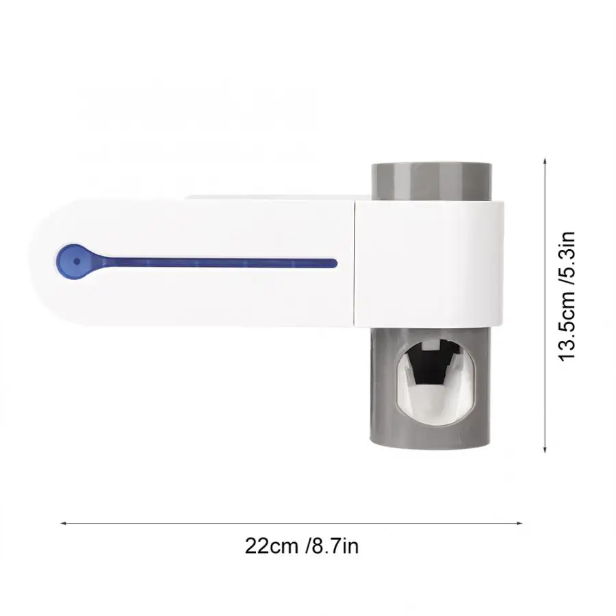 3-в-1 Зубная щётка стерилизатор настенный уфл дезинфицирование ящик для хранения анти-бактерий ультрафиолетового зубная щетка держатель Вешалка