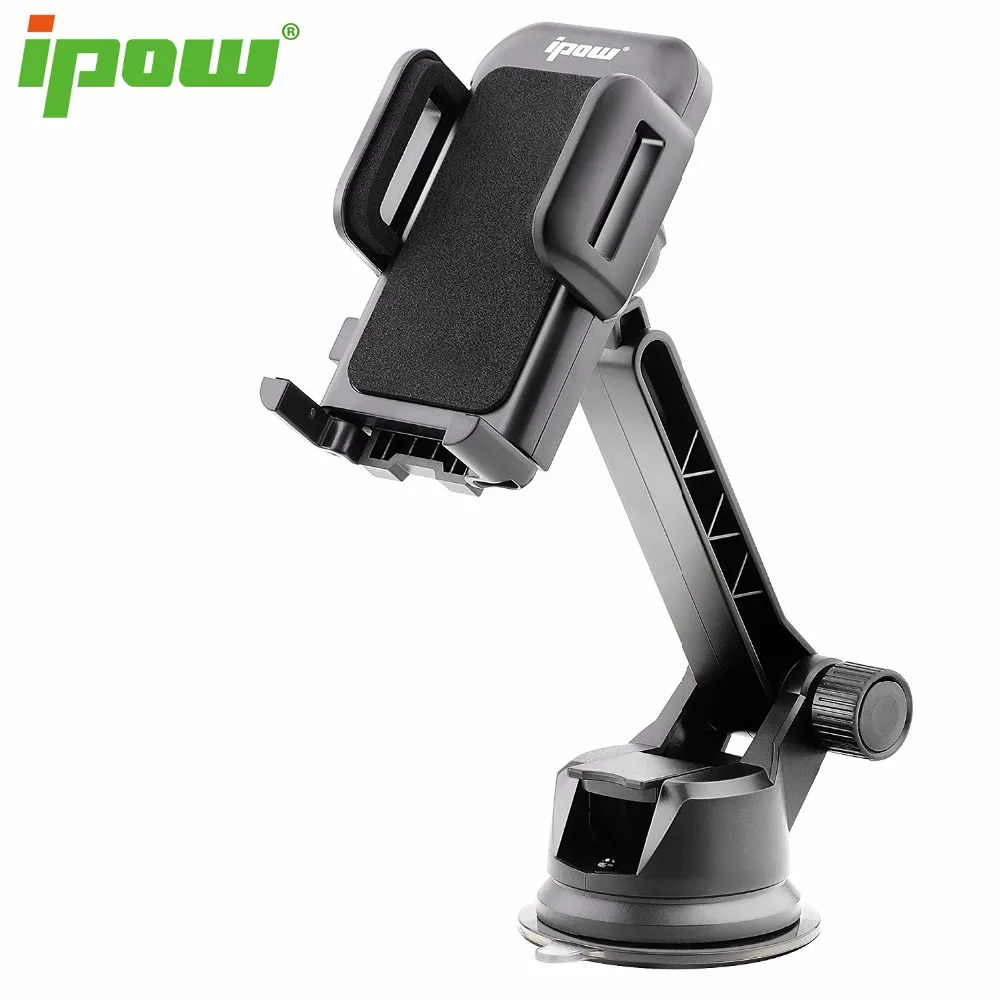 IPOW Universal Long Rigid Arm Dashboard Phone Holder Windshield Holder Cradle Adjustable Car