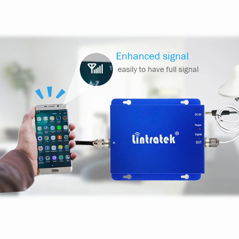 Lintratek усилитель сигнала 2G 4G 900 1800 повторитель GSM LTE МГц двухдиапазонный #