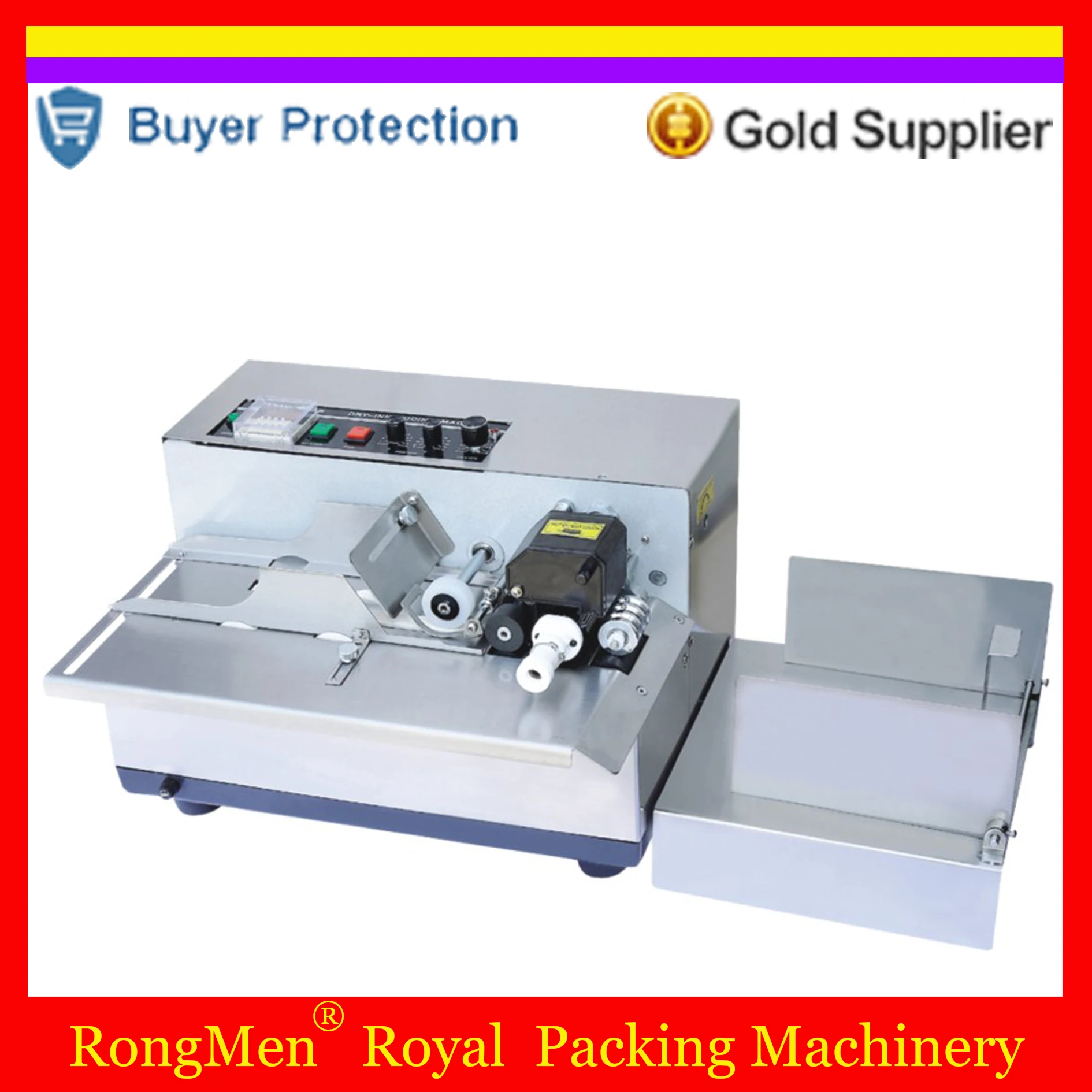 

Solid Ink Roll Coding Print Machine Card Plastic Printer Automatic Code Expiry Date Printing Machine Coder MY380F Free Shipping