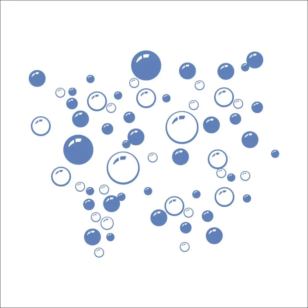 4colors kitchen bathroom Bubble wall sticker removable waterproofing home wall decal PVC wall sticker
