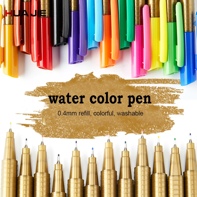 Многоразовые краски кисти чернила ручка 12 цветов моющиеся Водные Цвета ручки для рисования краски иллюстрации ручка маркер ручка Студенческая ST-1201