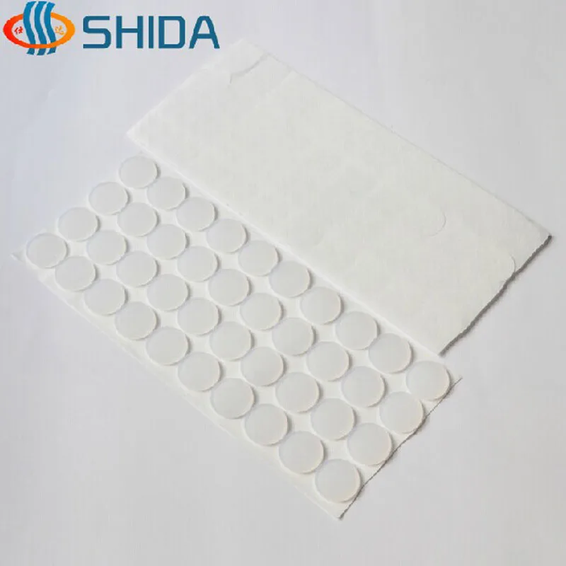 180pcs 20*2mm 3M Self Adhesive Soft White Silicone Rubber Feet Pads High Sticky Absorber Anti Slip Bumper Pads for Glass Table