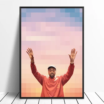 

Kanye West Singer Music Poster Hip Hop RapPrint Music Band Star Poster Wall Art Painting Room Home Decor Canvas Print A14