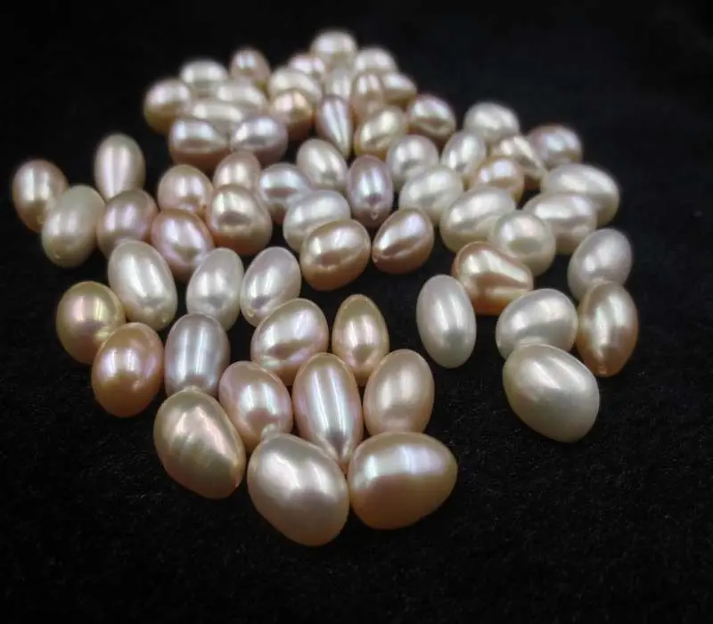 

DYY+++ wholesale 60 pcc 8-9mm mix style freshwater pearl Half hole loose pearls