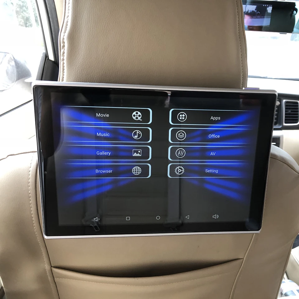 

New Items 2019 Electronics In Car Android 6.0 Headrest DVD Player TV Monitor For Honda All Models Rear Seat Entertainment System