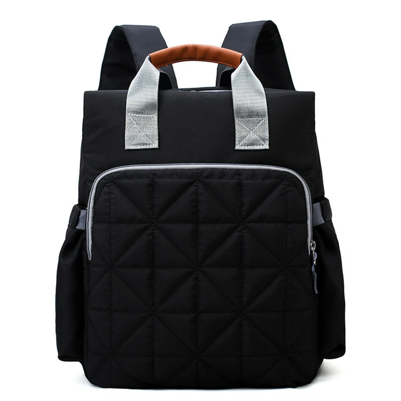 

2018 Canvas Mommy Diaper Bag Contrast Medium Shoulder Mummy Bag Multifunction Fashion Plaid Shoulder Bag Female ZFY179