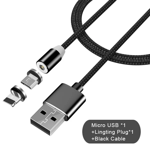 NOHON нейлоновые магнитные кабели для зарядки Micro usb type-C 8 Pin для iPhone 7 8 X iOS Android универсальный кабель для быстрой зарядки 1 м - Цвет: 15