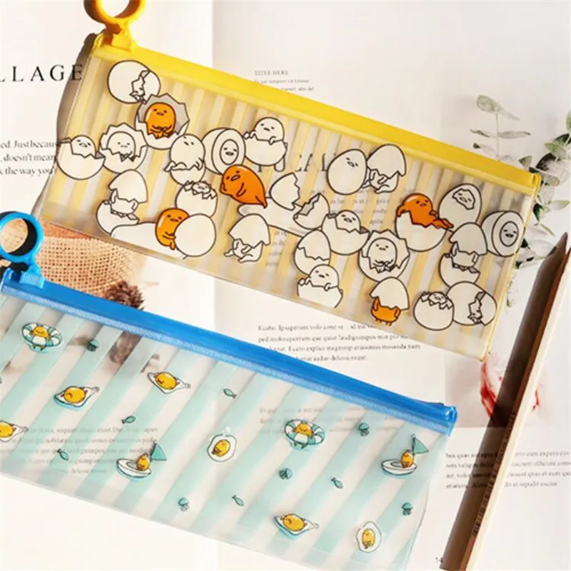 Милый пенал для ленивых яиц Kawaii мультфильм ПВХ сумка карандашей пакет