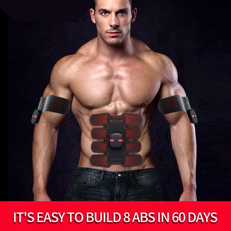 

Muscle Trainer Electronic Abdominal Muscle Exerciser Machine Fitness Toner Belly Leg Arm Exercise USB Charge Workout Equipment