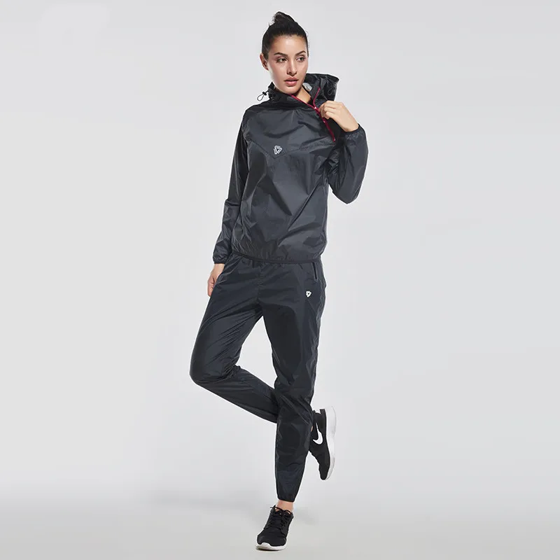

2017 New Women's Running Set Girls Half zipper Sweatshirt 2 Piece/Set For Jacket + Pants Fitness Sport Clothing Demix Wind Coat