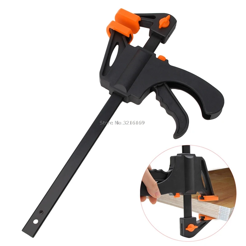 

For 8 Inch Wood-Working Bar Clamp Quick Ratchet Release Speed Squeeze DIY Hand Tools Promotion