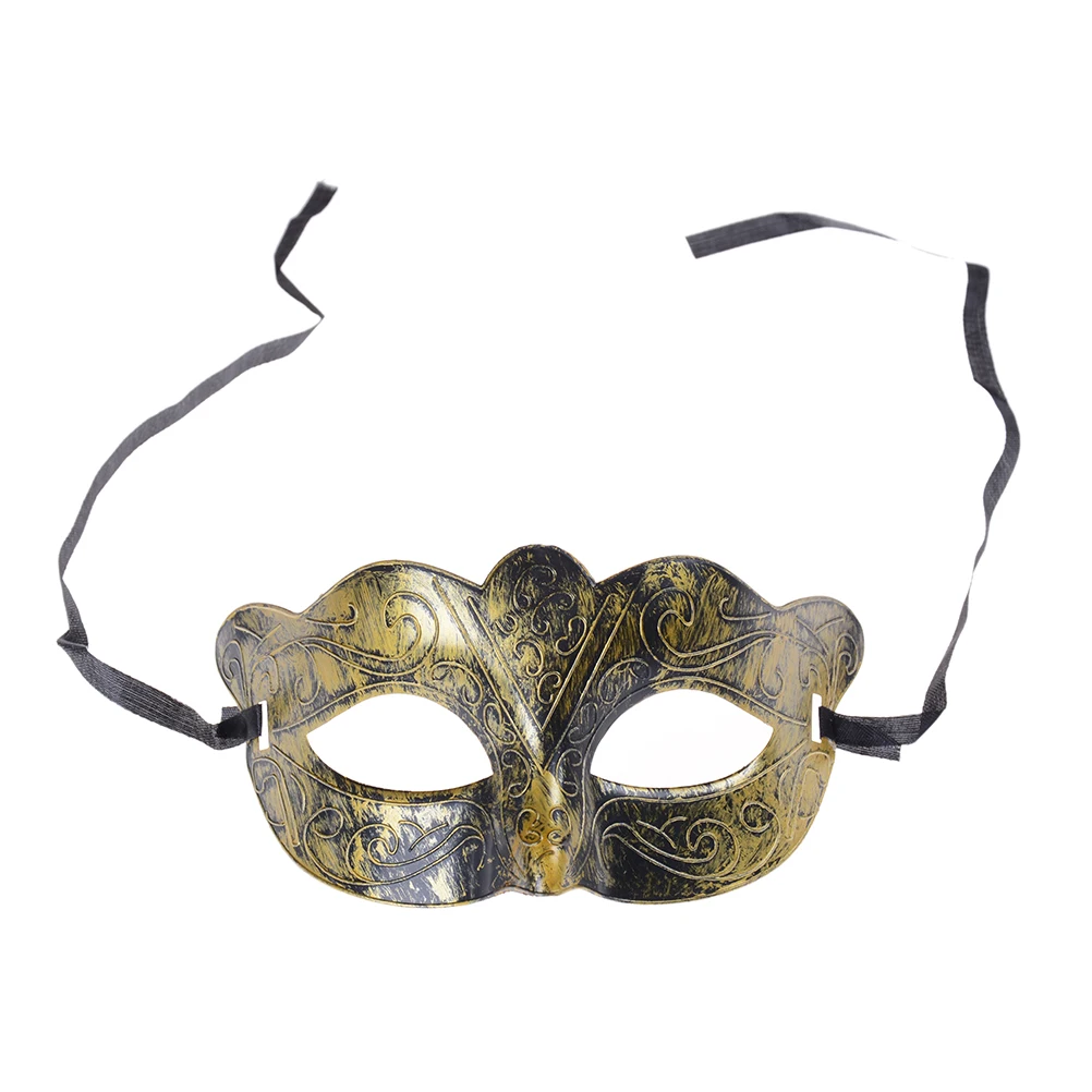 Retro Men Halloween Silver Gold Venetian Mardi Gras Masquerade Party Ball Mask、