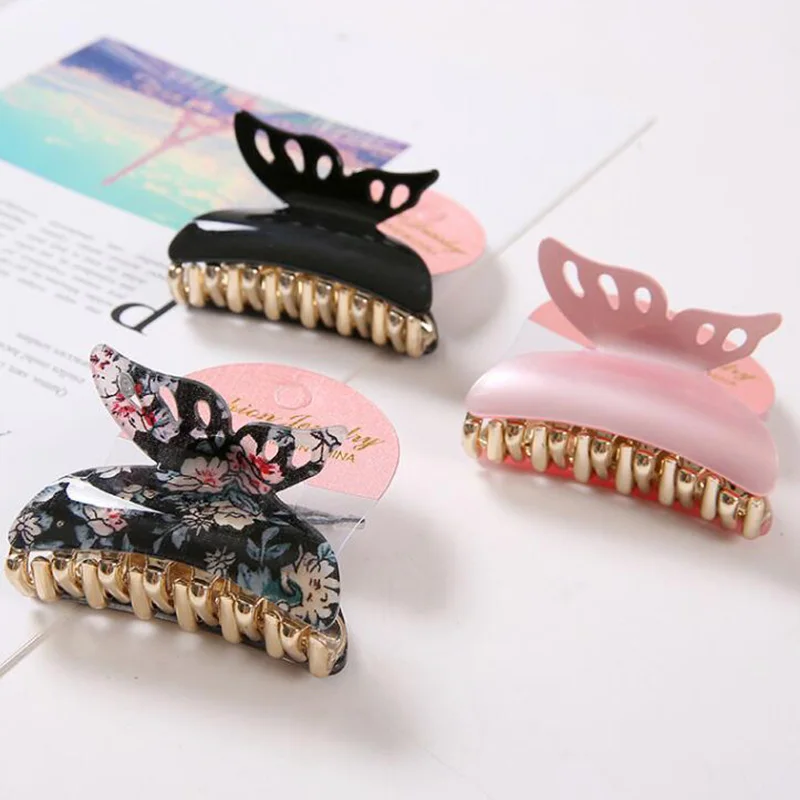 2018 New Fashion Butterfly Hair Clips Hair Claws Vintage Elegant Hair