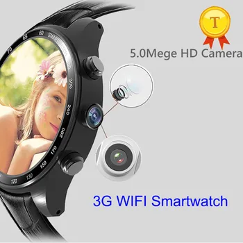 

2017 New luxury Android 5.1 heart rate monitor smart watch with HD Camera support TF card 3G Wifi bluetooth phonewatch pk kw88