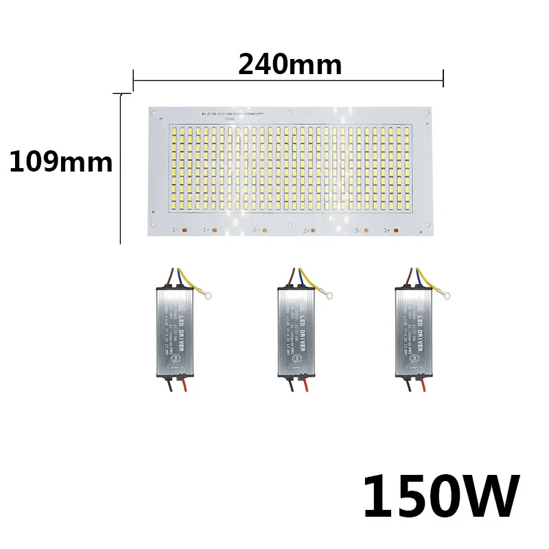 50W 100W 150W 200W Светодиодный SMD5730 чип лампа шарик с светодиодный драйвер высокой Мощность Светодиодный прожектор 30-36V для внутреннего и наружного спорта DIY Kit PCB