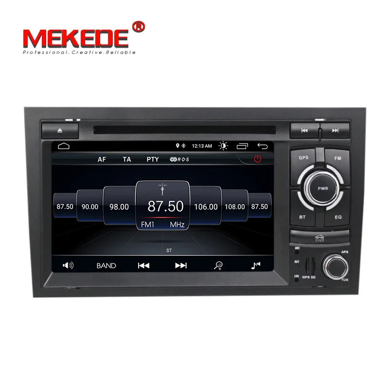Best MEKEDE 2din Android 8.1 Car DVD GPS player For Audi A4 S4 RS4 2002-2008 with wifi BT GPS navigation 3G multimedia free shipping 3