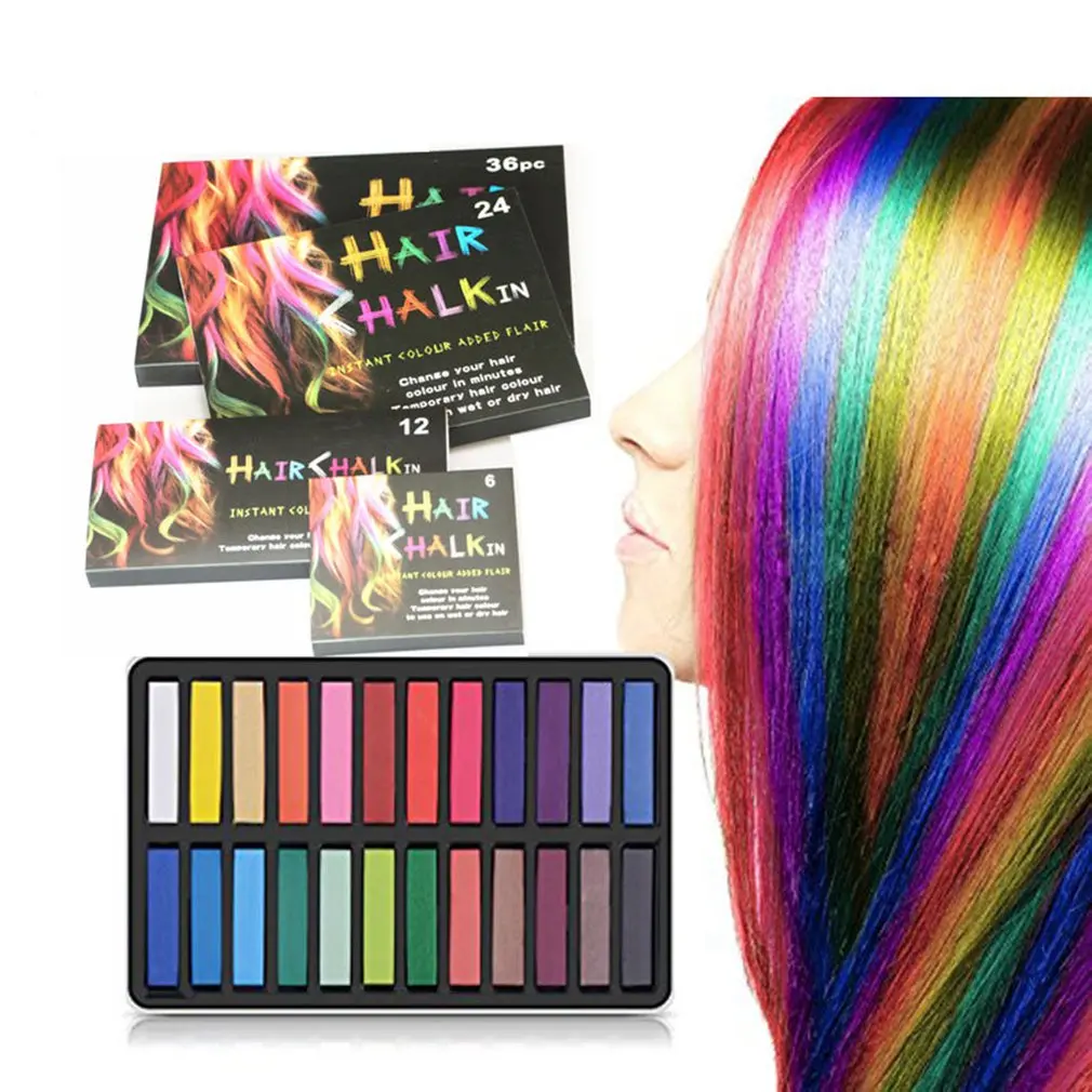 

Multicolor Mascara Dye Hair Color Chalk with Comb Temporary Hair Mascara Dye