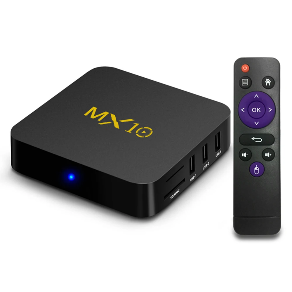

Docooler MX10 Smart TV Box RK3328 4K 5V 2.5A 4GB32GB Miracast WIFI TV BOX Android 9.0 USB 3.0 Smart Set Top Box PK X96 X96 MINI