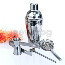 Práctico 5 Unids Acero Inoxidable Coctelera Mixer Camarero de la Bebida Bares Kit Set Herramientas PTSP