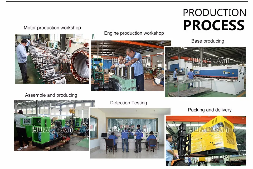 Китай хуацюань Завод Небольшой с водяным охлаждением синхронный дизель-генератор цена