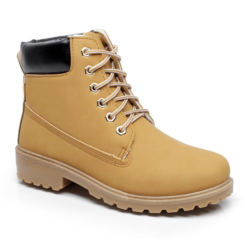 

Plus Size 36-46 Winter Top Quality Comfortable Women Boots Leather Platform Shoes Ankle Snow Boots Martin Boots