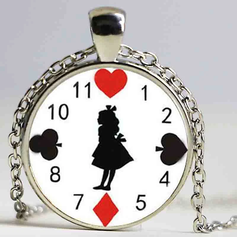 

New Hot-Selling Vintage Alice in Wonderland Pendant Necklace Movies Fashion Jewelry for friend DY4