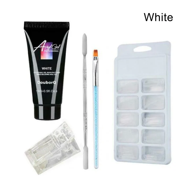 5Pcs/ Set Poly Gel Kit UV Acryl Builder Polygel Fast Dry
