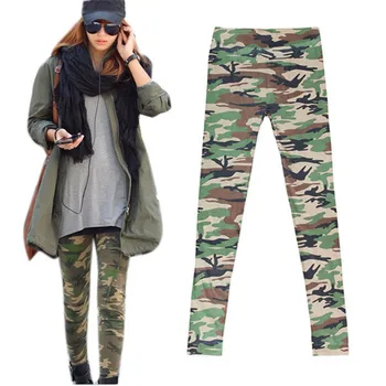 

Women Camouflage Army Print Stretch Cool Sexy Pants Skinny Leggings Trousers