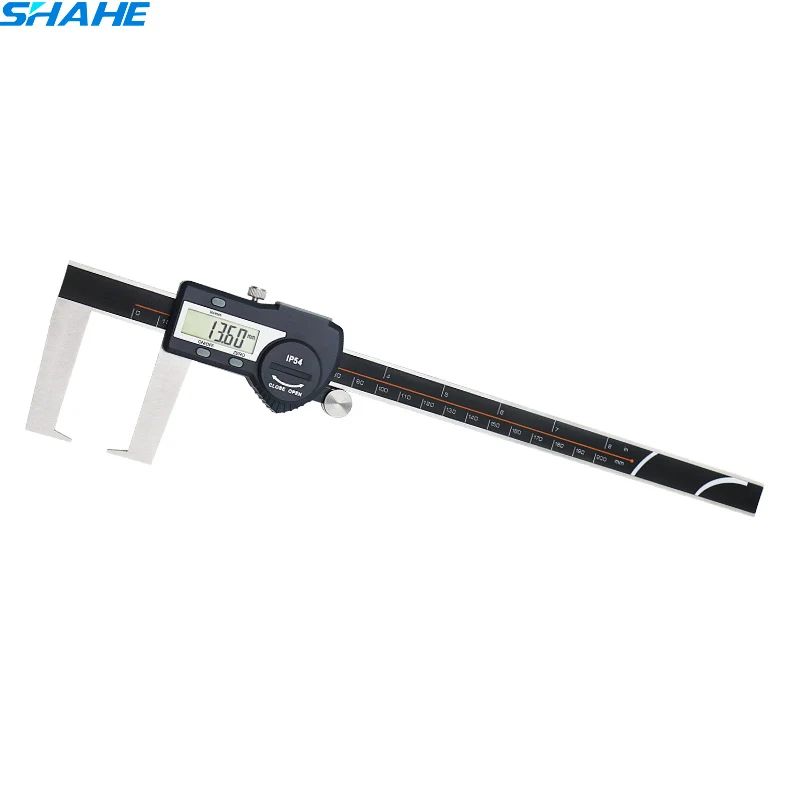 0 200 mm outside groove caliper with flat points vernier caliper