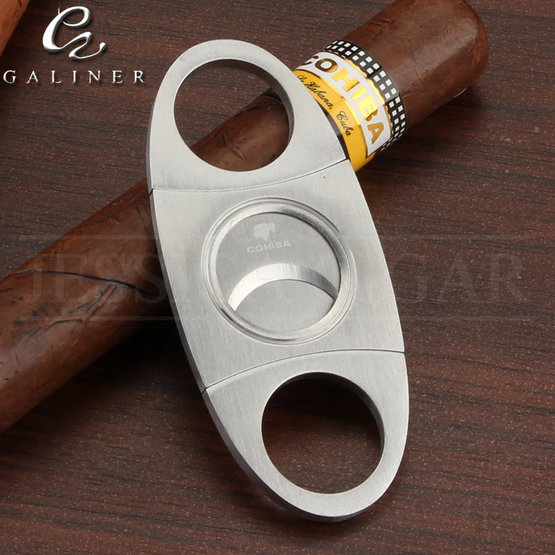 COHIBA острый сигарный нож из нержавеющей стали металлический ветрозащитный 3