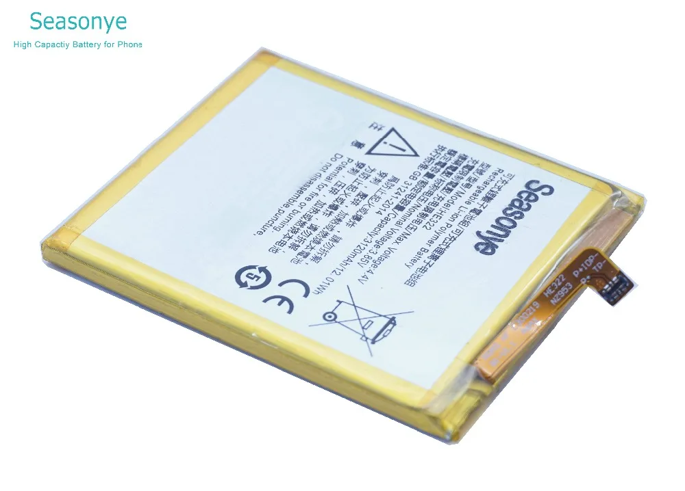 Seasonye 3120 мАч/12.01Wh HE322/HE 322 сменная батарея для телефона Nokia HE322 Batterie Bateria Batterij 10
