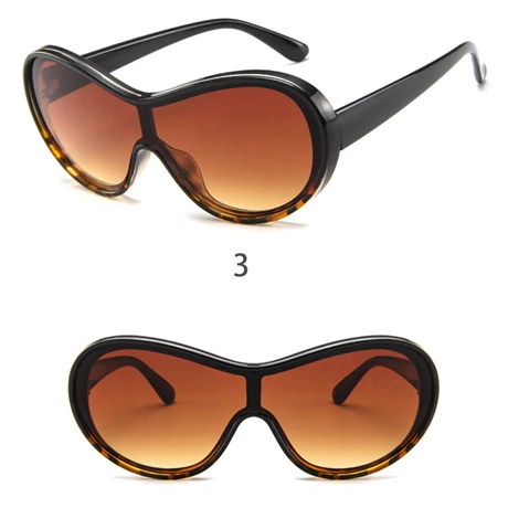 Новые солнцезащитные очки оверсайз wo мужские солнцезащитные очки большие черные солнцезащитные очки ветрозащитные мужские солнцезащитные очки ретро квадратные очки без оправы - Цвет линз: 98003-3